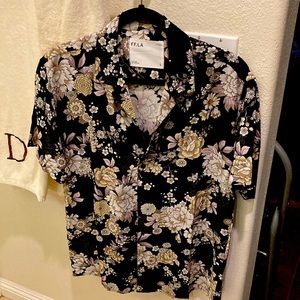 Small Five Four floral button shirt.